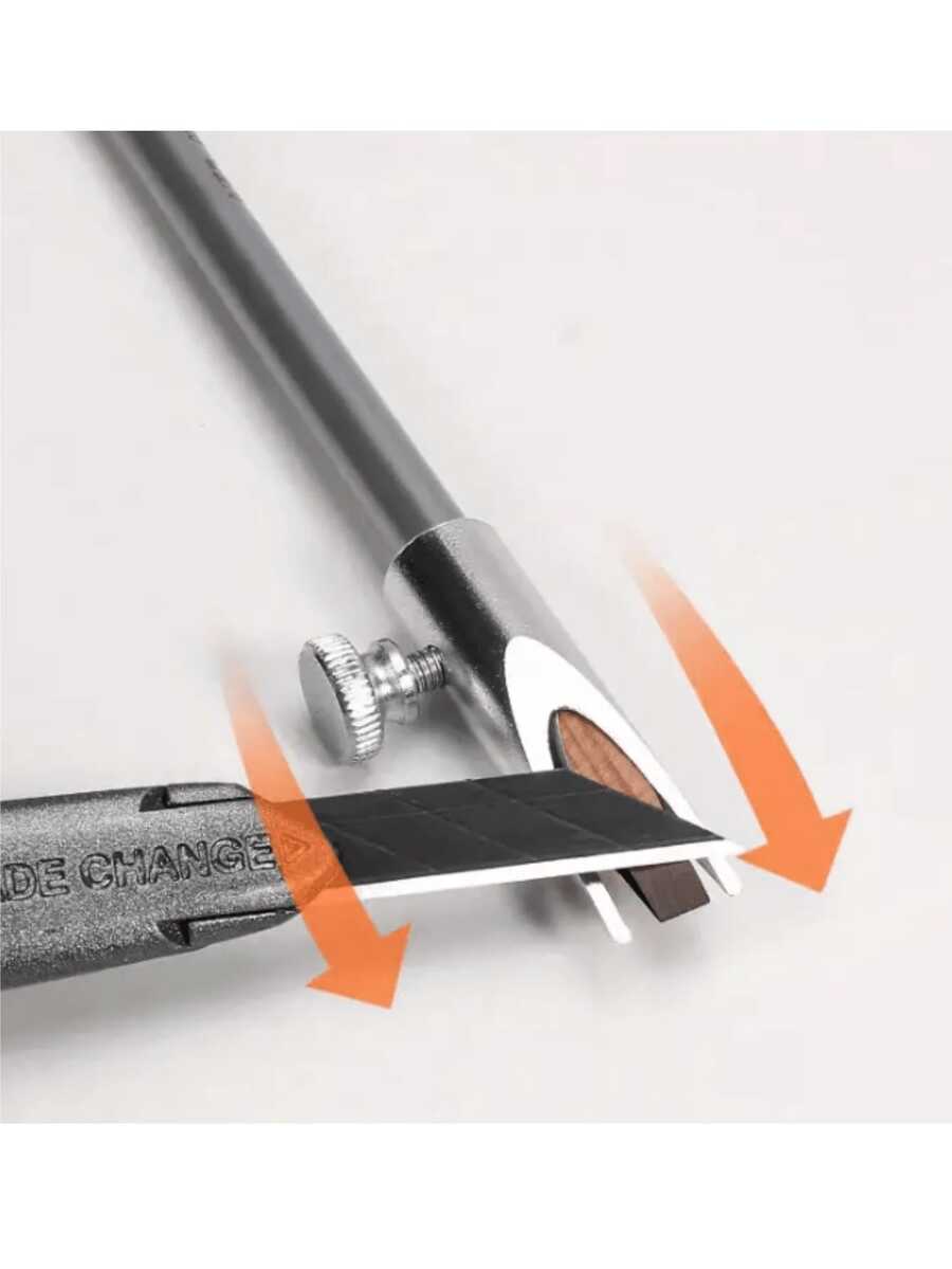 1 szt. Temperówka do kredek do brwi, zestaw narzędzi do makijażu z mikroostrzem ze stopu aluminium, odpowiedni dla początkujących, temperówka do brwi z ostrzem stałym (ostrze nie jest dołączone) - Fioletowy - Zobacz 1