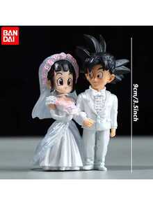 bandai 卡卡羅特與琪琪婚禮場景 Q 版 PVC 動漫角色收藏雕像模型裝飾禮品 | 完美萬聖節禮物 - 生日、週年紀念、畢業、返校、婚禮季與節日禮物，適合粉絲、收藏家展示、動漫主題派對裝飾與 Cosplay 道具，收藏禮品，成人動漫收藏品 - 彩色 - 查看 14