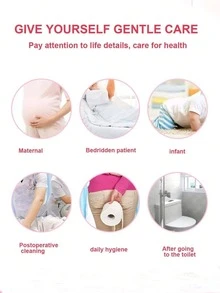 500毫升可重复使用会阴冲洗瓶，女性私密护理清洁，便携式坐浴盆清洗装置