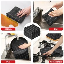 Khăn lau bếp không dầu và không xơ vải, kích thước 65*45cm, dày dặn, siêu thấm hút, có thể dùng làm khăn trải bàn, khăn lau nhà. - Nhiều màu - Xem 2