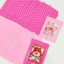 150 Pcs 3.1x5.1 Inch Paper Gift Packaging Bags, Holiday Gift Bags, Small Dot Pattern Gift Bags, Small Gift Storage Bags, Accessory Gift Bags, Suitable For DIY Craft Gift Bags, Suitable For Valentine's Day Paper Packaging Bags, Holiday Candy Storage Bags, Wedding, Birthday, And Party Gift Bags.