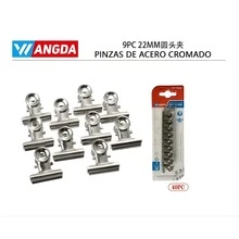 Pack de 40 Pinzas de Acero Cromado de Máxima Resistencia: Accesorios Duraderos con Sujeción Segura, Acabado Brillante y Uso Versátil para Oficina, Escuela, Archivo, Manualidades y Organización Diaria - Plateado - Ver 6