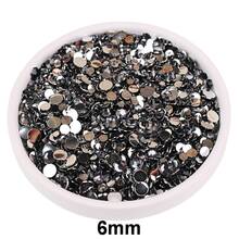 2MM-6MM, 5 Sizes, Multi Colors Glue On Round Flatback Crystal Rhinestones Gems Jewelry Beads DIY Stones Diamond Design Accessories Glitter Manicure Decal Decorations For Phone Cover, Nail Decal, Clothes, Bag, Shoes, Handicraft Products.