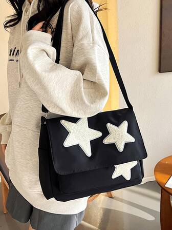Fashionable Color Block Tote Bag, Large Capacity Shoulder Bag, Crossbody Bag For Women, Zipper Closure, Lining, Suitable For Shopping, Commuting, Casual Use