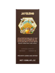 JAYSUING 1set/120ml Beeswax Wood Furniture Polish And Conditioner - Restores Shine, Protects Surface, Deep Cleans And Nourishes Wood Fibers For Enhanced Durability. Easy To Apply, Quick Drying, Removes Stubborn Wax Buildup And Stains, Enhances Natural Beauty Of Wood. - 彩色 - 查看 8