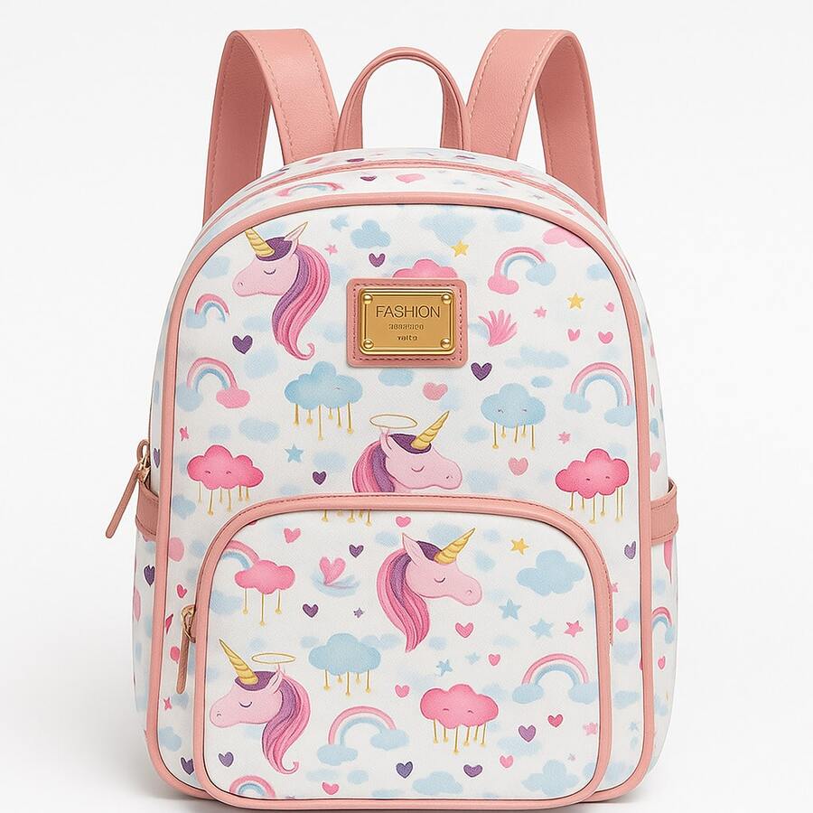 Diaper Bag For Boys And Girls, Backpack For Outings, School, Daycare. - وحيد القرن // سحابة - مشاهدة 1