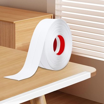 1 pieza 300cm Cinta decorativa autoadhesiva, Tira de pared de PVC para bordes de azulejos y acabado de esquinas, Pegatinas, Vinilo para decoración del hogar, Artículos de decoración de primavera para renovar su hogar, Pegatinas de decoración de festivales, Regalos de cumpleaños y graduación