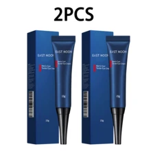 EAST MOON 2支装15克男士视黄醇眼霜，温和护理眼袋、黑眼圈，紧致、保湿滋养眼霜，修复、保湿、补水按摩眼霜 - 白色 - 查看 12