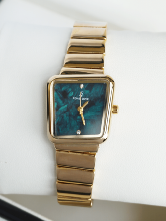 1pc Women's Gold Polygon Quartz Watch, Vintage Punk, Business, Elegant, Suitable For Daily, Vacation, Party, Decorative, Holiday, Birthday Gift For Friends, Mothers, With Watch Gift Box