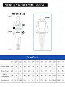 少女休闲卡通印花卫衣，秋冬季 - 灰色 - 查看 5