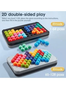 1 cái - Trò chơi xếp hình 3D Kanoodle của Educational Insights dành cho trẻ em từ 7 tuổi trở lên, trò chơi rèn luyện trí não cho trẻ em và người lớn, trò chơi du lịch. - Nhiều màu - Xem 5