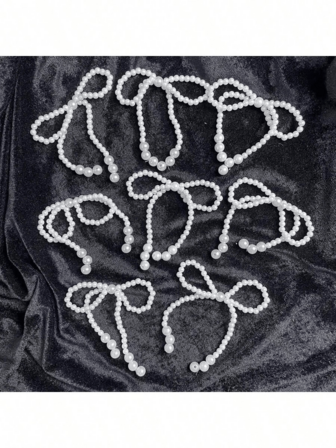 1/4/8 Pcs Pack Of Pearl String Butterfly Decorations For Bouquets And DIY Hair Accessories - Versatile Party And Wedding Decoration For Thanksgiving, Valentine's Day, Mother's Day And Graduation Season, Holiday Decoration