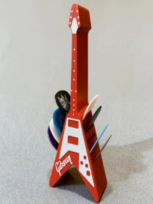 10-Slot Holder - Style, Guitar Accessory, Solves Pick Misplacement Or Loss, Guitar Pick Storage Box, Perfect Gift For Guitarists, Gift, Electric Guitar, Acoustic Guitar, Classical Guitar, Guitar Model, Christmas, New Year, Birthday, Ideal Gift For Guitar Enthusiasts. 1 Piece