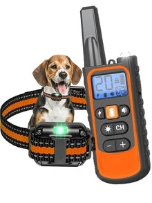 Dog Anti-Bark Shock Collar (8-120 Lbs), 2600ft Remote Training Collar With Beep, Vibration, Shock, Light, LED Lost Prevention Light & Keypad Lock, Remote With Belt Clip & Lanyard, Suitable For Small, Medium, Large Dogs - Multicolor - View 2