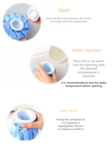 Túi chườm nước nóng lạnh hình hoạt hình, Túi chườm nước ấm, mát hình hoạt hình, Túi chườm nóng lạnh đa năng. - Nhiều màu - View 5