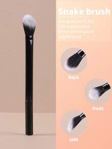 1支极简轮廓化妆刷，化妆工具，眉刷，眼影刷，化妆刷，赠品 - 黑色 - 查看 8