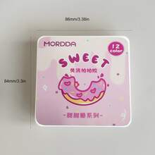 Keo dán móng tay dạng 12 màu, độ bão hòa cao, dạng đóng hộp, phổ biến, bán rắn, dùng trong salon làm móng, chuyên dụng cho các kiểu móng đặc biệt. - Nhiều màu - Xem 11