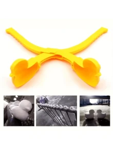 2025 New 4-Piece Deluxe Outdoor Snowball Maker Set, Includes Various Shaped Snowball Collectors For Throwing Snowballs, Outdoor Activities (Color And Style Random), Snowball Maker, Snowflake Shaper, Snow Gear, Snowball Making Tools