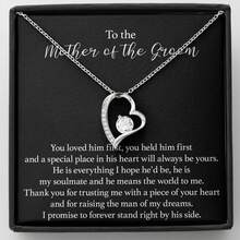 1 件永恒之心镂空设计不锈钢项链，送给女儿的礼物，附卡片和礼品盒，女士珠宝礼物情人节、妈妈、母亲、母亲节、礼物 - 女士項鍊 - 查看 5