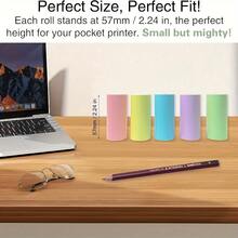 7 Rolls Colorful Thermal Paper, Thermal Printing Paper, Mini Printing Paper, 7 Colors, Suitable For Most Instant Mini Printers, Children's Cameras, Applicable To Life, Recording, Learning, Photos, DIY, Holiday Gifts - Seven Colors - View 4