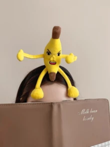 1个趣味香蕉发箍，可爱拍照道具，适合节日、春夏新款发饰，发圈发箍 - 黃色 - 查看 4