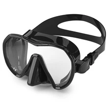 Silicone Edged Diving Mask, Frameless Design, Hydraulic One-Piece Diving Mask With High-Definition Tempered Anti-Scratch Lens - Multicolor - View 14