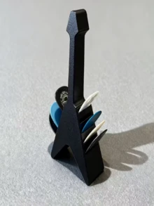 10-Slot Holder - Style, Guitar Accessory, Solves Pick Misplacement Or Loss, Guitar Pick Storage Box, Perfect Gift For Guitarists, Gift, Electric Guitar, Acoustic Guitar, Classical Guitar, Guitar Model, Christmas, New Year, Birthday, Ideal Gift For Guitar Enthusiasts. 1 Piece