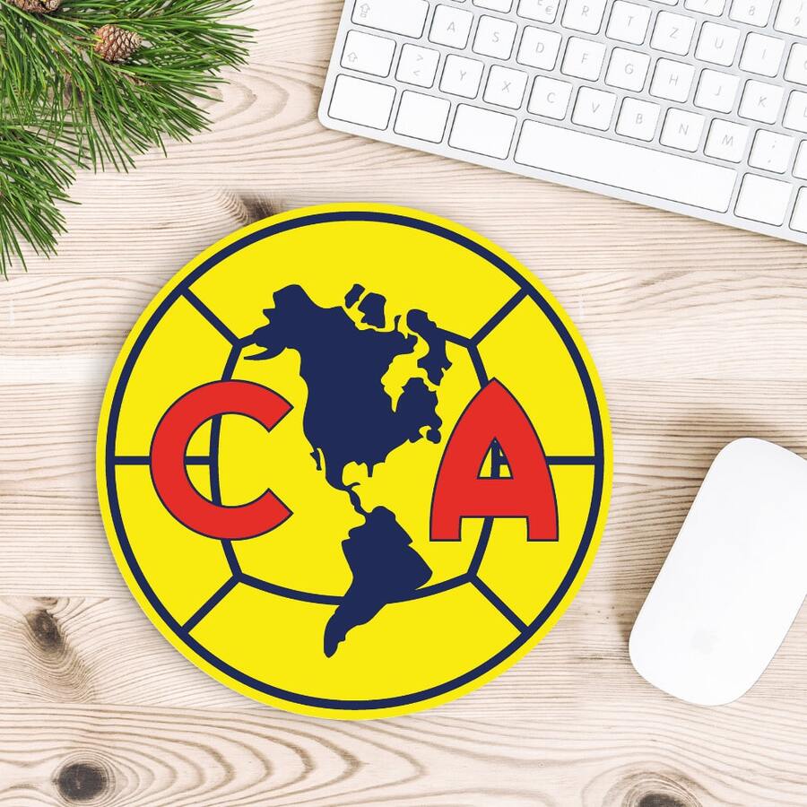 Tapete Para mouse pad En Escritorio Sublimado Con Diseño De Equipo de Futbolt America - Amarillo - Ver 1