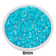 2mm-6mm gemischte Größe, 5 Größen, sortierte Jelly Candy AB Farbe flache runde Kristall Strass Perlen für DIY Schmuck, Nagelkunst, Handyhüllen, Kleidung, Taschen, Schuhe, Basteldekoration