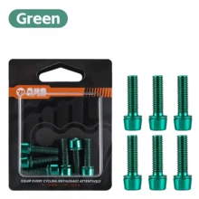 WEST BIKING 出品的 6 颗 M5 x 18mm 自行车车把螺丝，经久耐用、轻巧便携，易于安装和调节，是山地车车把 DIY 配件的理想之选，多种颜色可选。 - 彩色 - 查看 10