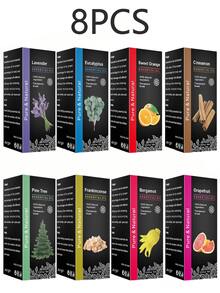 10毫升高浓度（25%）精油：12种花果香型（葡萄柚/薰衣草/甜橙）| 多用途，适用于藤条香薰、香薰机、加湿器和车载香薰 | 持久留香，适用于家居/办公室/浴室 | 非常适合自制蜡烛和空气清新剂 - 彩色 - 查看 31