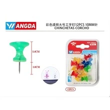 Pack de 12 Chinchetas de Colores – Piezas Resistentes, Ligeras y de Gran Fijación, Perfectas para Tableros de Corcho, Exhibición de Fotos, Sujeción de Notas, Decoración Creativa, Manualidades, Proyectos Escolares, Presentaciones y Organización en Casa, Escuela u Oficina - Multicolor - Ver 5