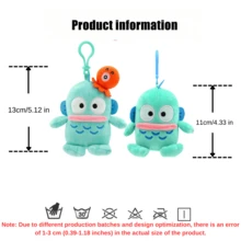 Official Licensed Sanrio Hangyodon Plush Charms – Cute Cartoon Hanging Plush Toy For Backpacks, School Bags, Handbags & Travel Totes – Soft Kawaii Stuffed Keychain Clip For Daily Carry, Room Decor & Collectible Display – Standing Height 10–13 Cm (About 3.9–5.1 Inch) – Perfect Gift Choice For Kids, Students - Multicolor - View 7