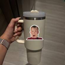 Kevin McCallister「啊」呼喚貼紙 自黏式乙烯基貼紙，適用於汽車、筆記本電腦、水瓶、書籍－耐用易貼，電影迷的完美選擇，汽車裝飾 | 卡通角色貼紙 | 霧面貼紙，汽車貼紙 - 彩色 - 查看 9