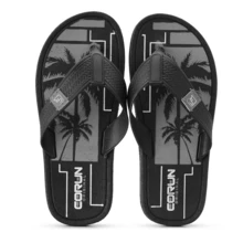 kit 3 Pares Chinelo Masculino Chinelo Kit Chinelo Sandália Masculina Praia Verão Dia a Dia - Azul Cinza Verde - Visão 4