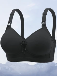 3pcs/Set Women's Solid Color Wireless Comfortable Supportive Bras - Multicolor - View 7