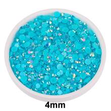 2mm-6mm gemischte Größe, 5 Größen, sortierte Jelly Candy AB Farbe flache runde Kristall Strass Perlen für DIY Schmuck, Nagelkunst, Handyhüllen, Kleidung, Taschen, Schuhe, Basteldekoration