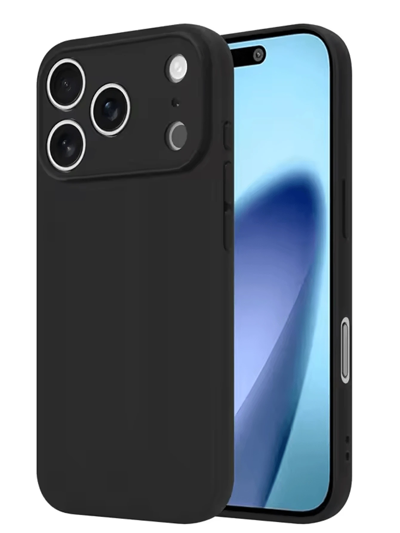液态硅胶手机壳,兼容、Galaxy、Redmi、Honor、OPPO、Pixel等机型,可爱纤薄,握感舒适,柔软橡胶凝胶材质,男女通用,光滑磨砂TPU材质,纯色简约风格,带摄像头保护,黑色,国际版,非国内版 - 黑色 - 查看 1