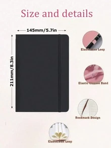 1pc Personalized Diary Notebook, Customizable Name Notebook, Custom Diary, Work Notebook, Small Notebook, Diary, Writing Journal, Blank Notebook, Dotted Notebook, Boy's Diary, Small Sketchbook, Paperage Notebook, Pocket Notebook - Style 9 - View 12