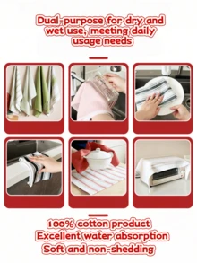 Set di 4 asciugamani da cucina - Asciugamani da tè assorbenti, asciugamani per piatti premium, set di asciugamani da cucina ad asciugatura rapida. Articoli da cucina classici, materiale morbido, set di articoli per la casa. Asciugamani verdi, 45 x 66 cm. Tessuto degli asciugamani, motivi classici, asciugamani decorativi, tessuto morbido, materiale durevole, asciugamani multifunzionali, asciugamani assorbenti. Ideale per gli acquirenti. Forniture per la pulizia della casa