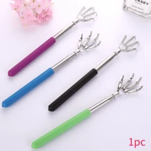 10 件装不锈钢伸缩式止痒器，便携式伸缩背部刮痧器，防刮伤，配有舒适橡胶手柄，四季皆宜，使用方便，快速缓解瘙痒