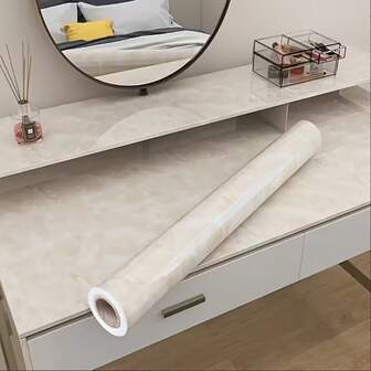 1 Rollo de papel tapiz de textura de piedra de jade, mármol, impermeable y lavable, resistente al calor, adecuado para la renovación de encimeras de cocina, decoración del hogar y renovación de superficies de muebles