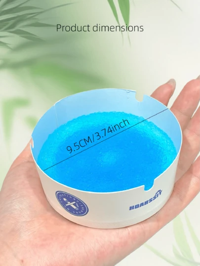 25pcs/Set, 9cm Diameter Disposable Foam Ashtray. Made Of Thickened Paper Material, One-Piece Design. Quick Extinguishing, Adheres Cigarette Ash. Disposable, No Residual Odor, Easy Cleaning. Suitable For Home, Office, Party, Camping, Car, KTV, Bar, Etc.