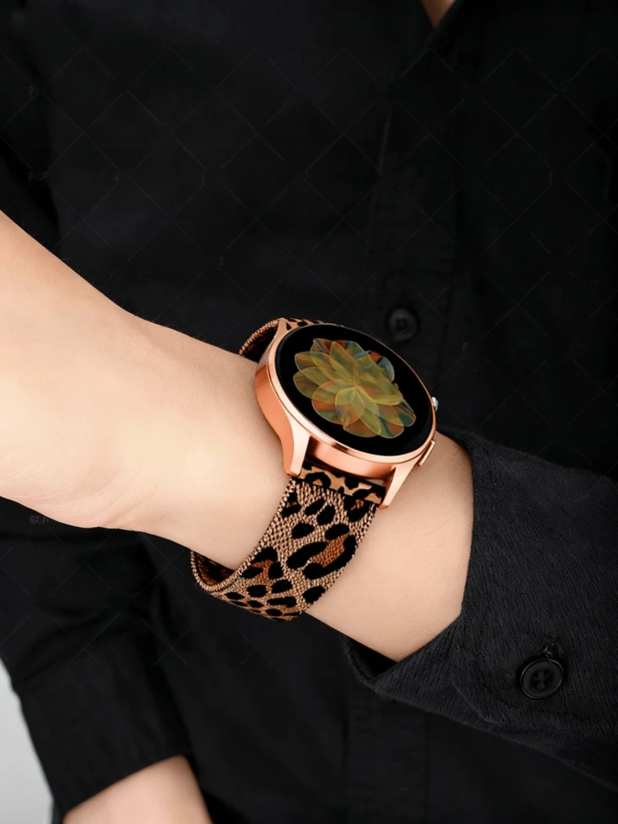 1条18mm/20mm/22mm男女通用时尚不锈钢表带，兼容三星手表表带，适用于三星Galaxy Watch 4/4 Classic 3 41mm 5/5Pro，也适用于GT/2/2e/Pro/3/3Pro智能手表表带配件