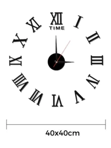 1pc Creative DIY Digital Wall Clock, 3D Acrylic Textured Frameless Silent Wall Clock, Suitable For Bedroom, Living Room, Home Office, Dining Room Wall Decor - Multicolor - View 12