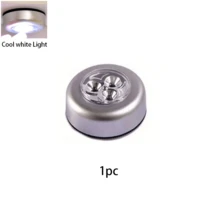 Cordless LED Cabinet Lights, Touch Switch, Easy Installation; LED Lighting Night Light, AAA Battery Powered, Suitable For Cabinet, Stairs, Bedside, Kitchen, Desk And Other Scenes - Silver - View 14