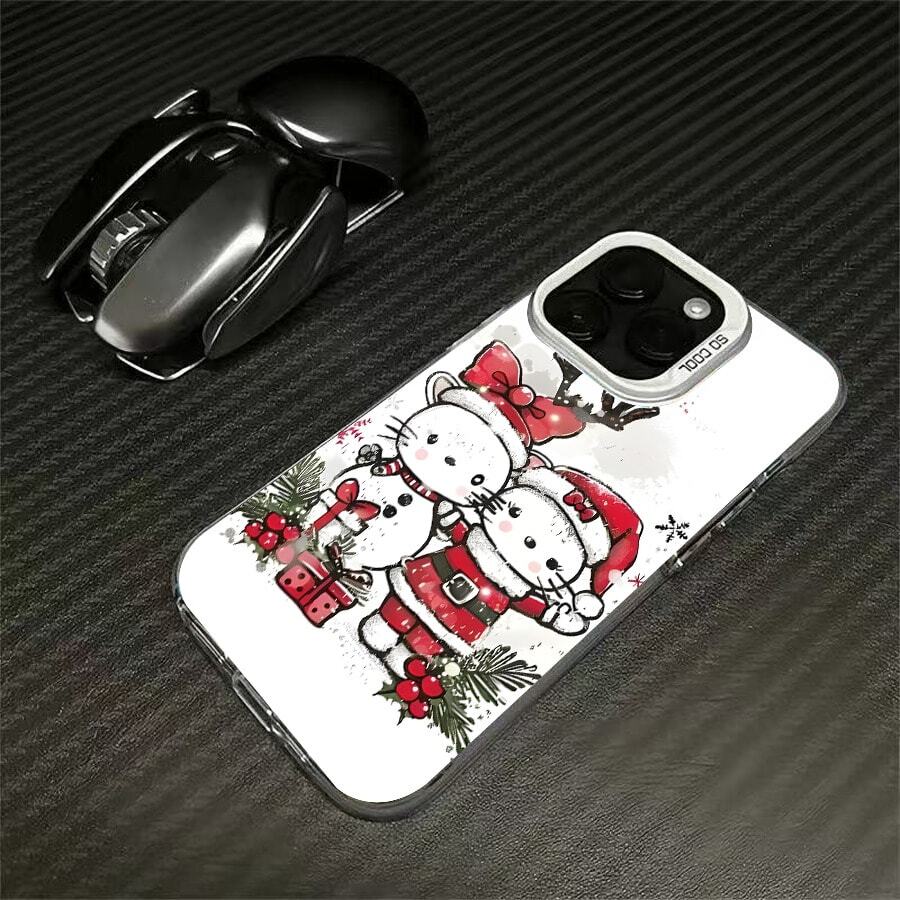 CY51The colorful printed smartphone case is compatible with Apple 17Pro, 17Promax, 12ProMax, 13ProMax, Apple 16, Apple 15ProMax, Apple 11Pro, Apple 14Plus, and Apple 16E. - Plateado - Ver 1