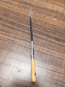 5支超长尖头画笔，适用于油画、丙烯画、水彩画 - 木质和金属手柄，长刷毛，吸水性强，适用于画布、书法、艺术细节 - 符合人体工程学的艺术家握柄（适合业余爱好者）