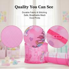Princess Tent With Tunnel For Girls, 3pc Pop Up Play Tent With Ball Pit, Pink Indoor Outdoor Playhouse Toy, Birthday Gift For Kids (Balls Excluded) - Pink - View 4