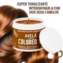 L&Beauty Hazelnut Chocolate Super Toning Mask 300g For Colored Hair - hạt phỉ - Xem 2